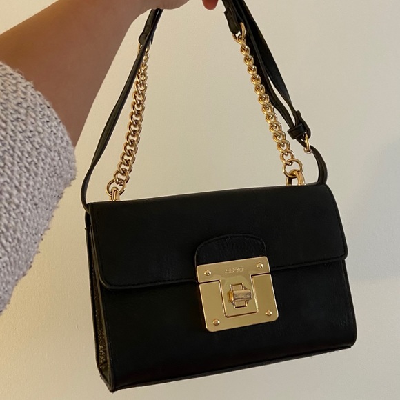 Black and gold shoulder bag - Picture 4 of 6